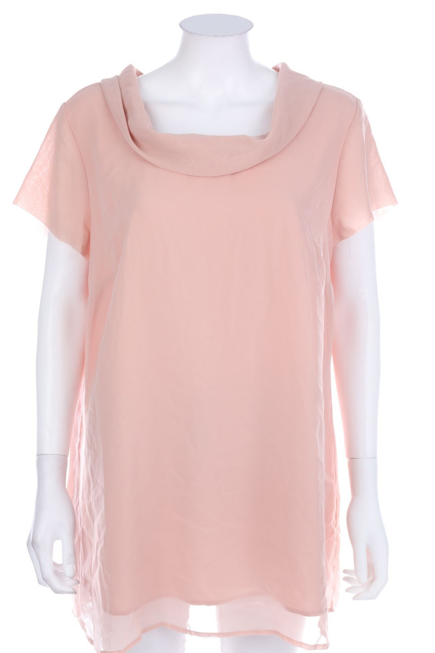 Alba Moda - Kurzarm-Bluse mit Schalkragen - D 44