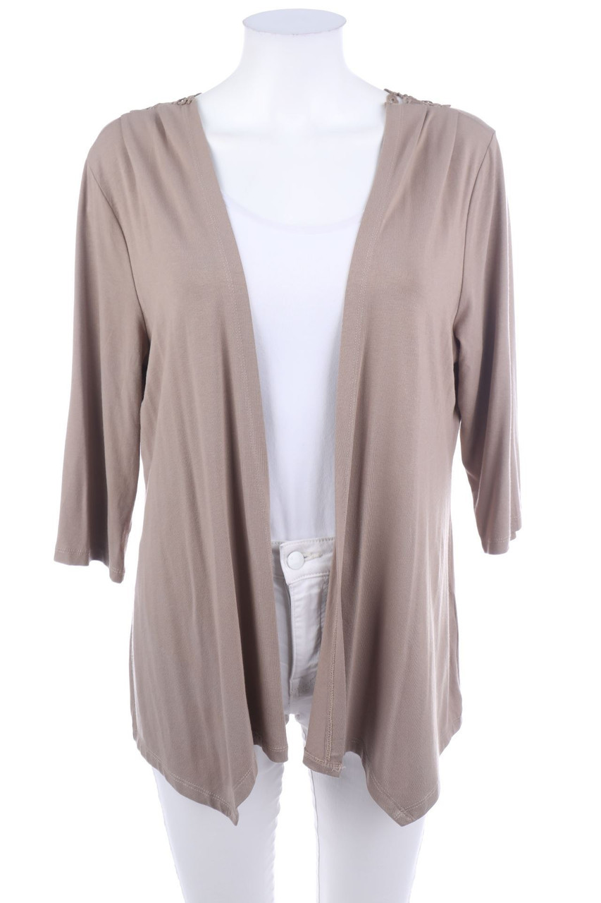 FAIR LADY - Cardigan mit Spitzen-Einsatz - D 42