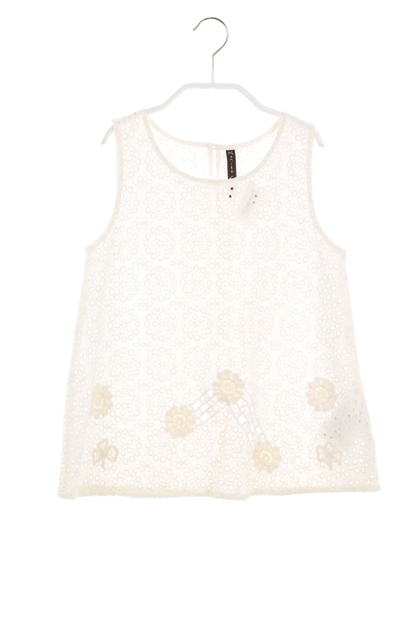 MANILA GRACE - Bluse mit Lochspitze - 134