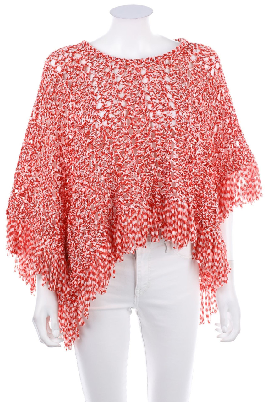 à la fois - Poncho mit Fransen - ONE SIZE