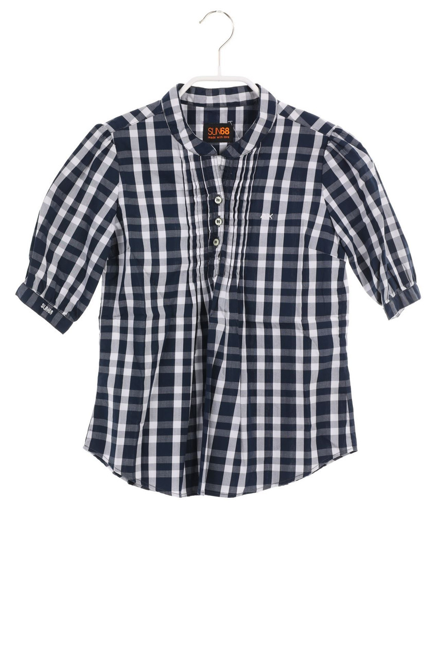 SUN68 - Bluse mit Karo-Muster - 134