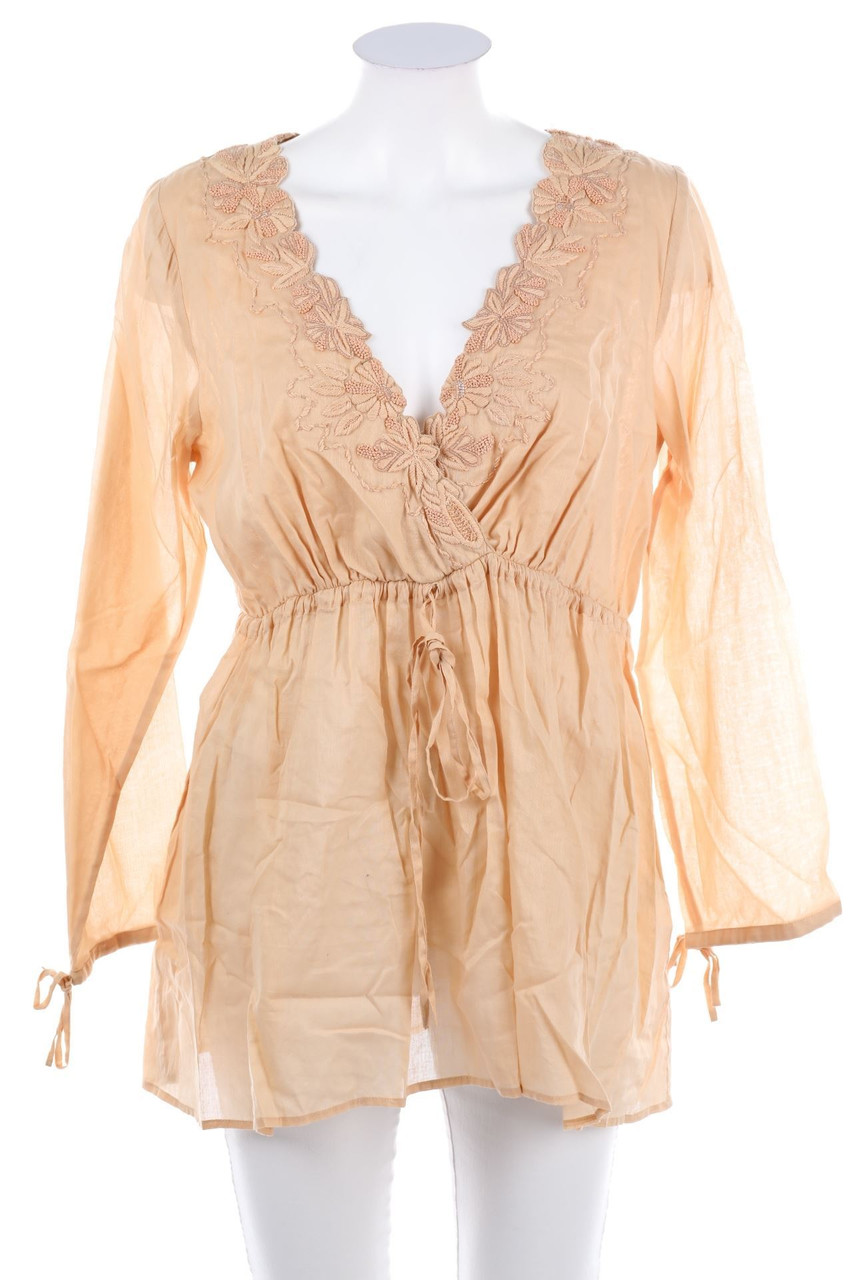 Ambre Babzoe - Tunika-Bluse mit Perlen - D 36