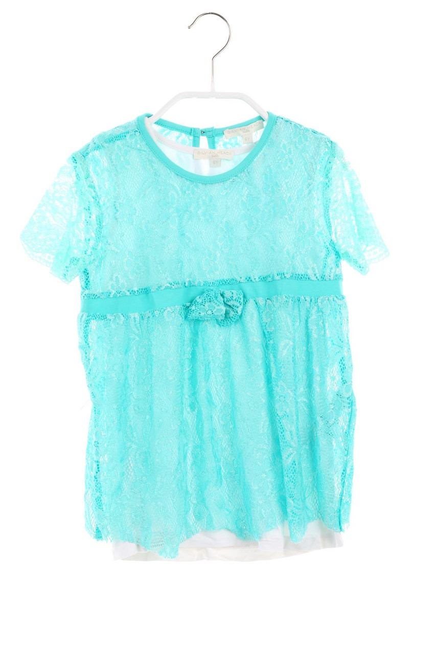 SILVIAN HEACH - Spitzen-T-Shirt im Layer Look - 116