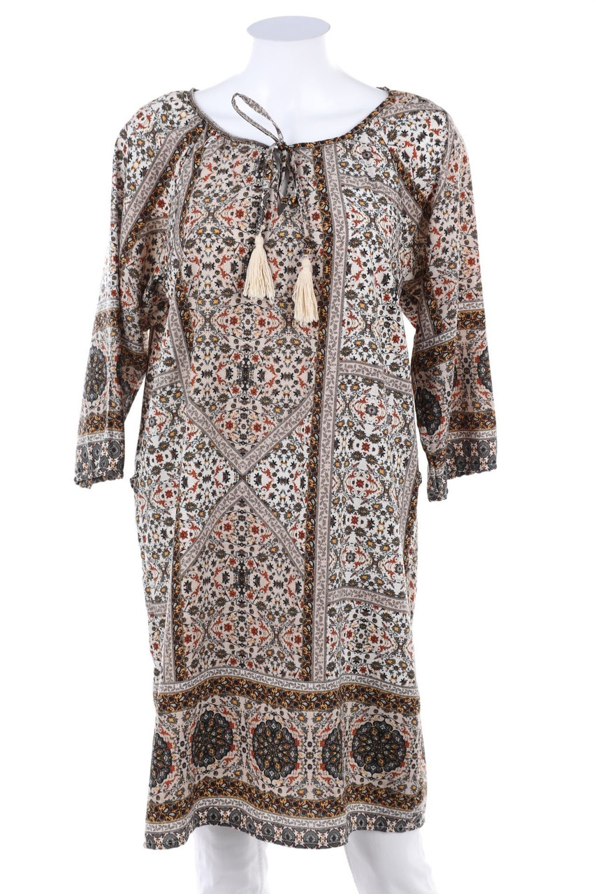 EMA BLUE´S - Long-Print-Bluse mit 3/4-Ärmel - D 36