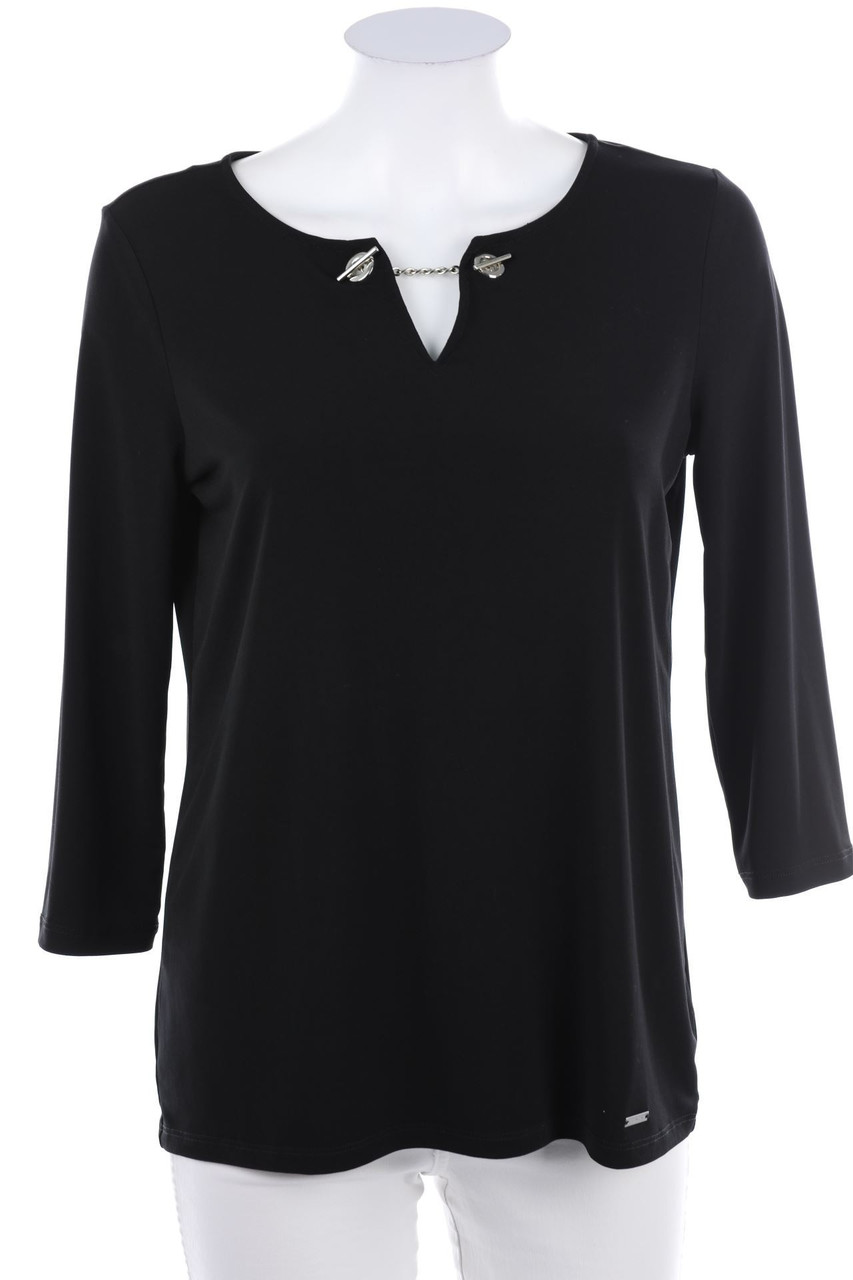 TAHARI - 3/4-Arm-Shirt mit Kette - S
