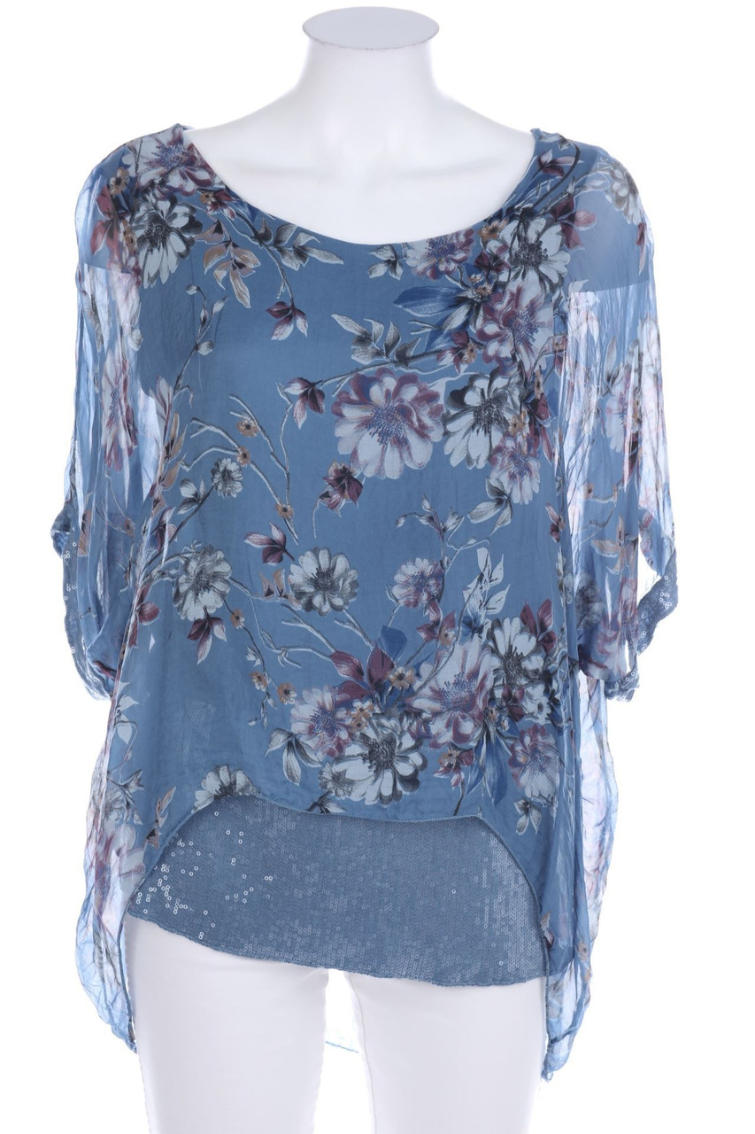 Marie la Lune - Kurzarm-Bluse im Layer Look - D 42