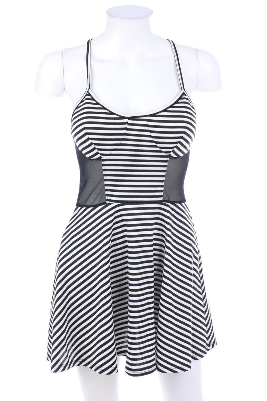 POETRY - Minikleid mit Mesh-Einsatz - S