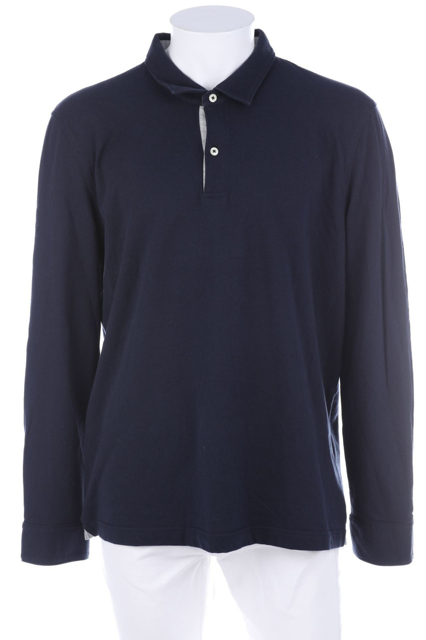 CORTEFIEL - Longsleeve-Poloshirt mit Elbow Patches - XXL