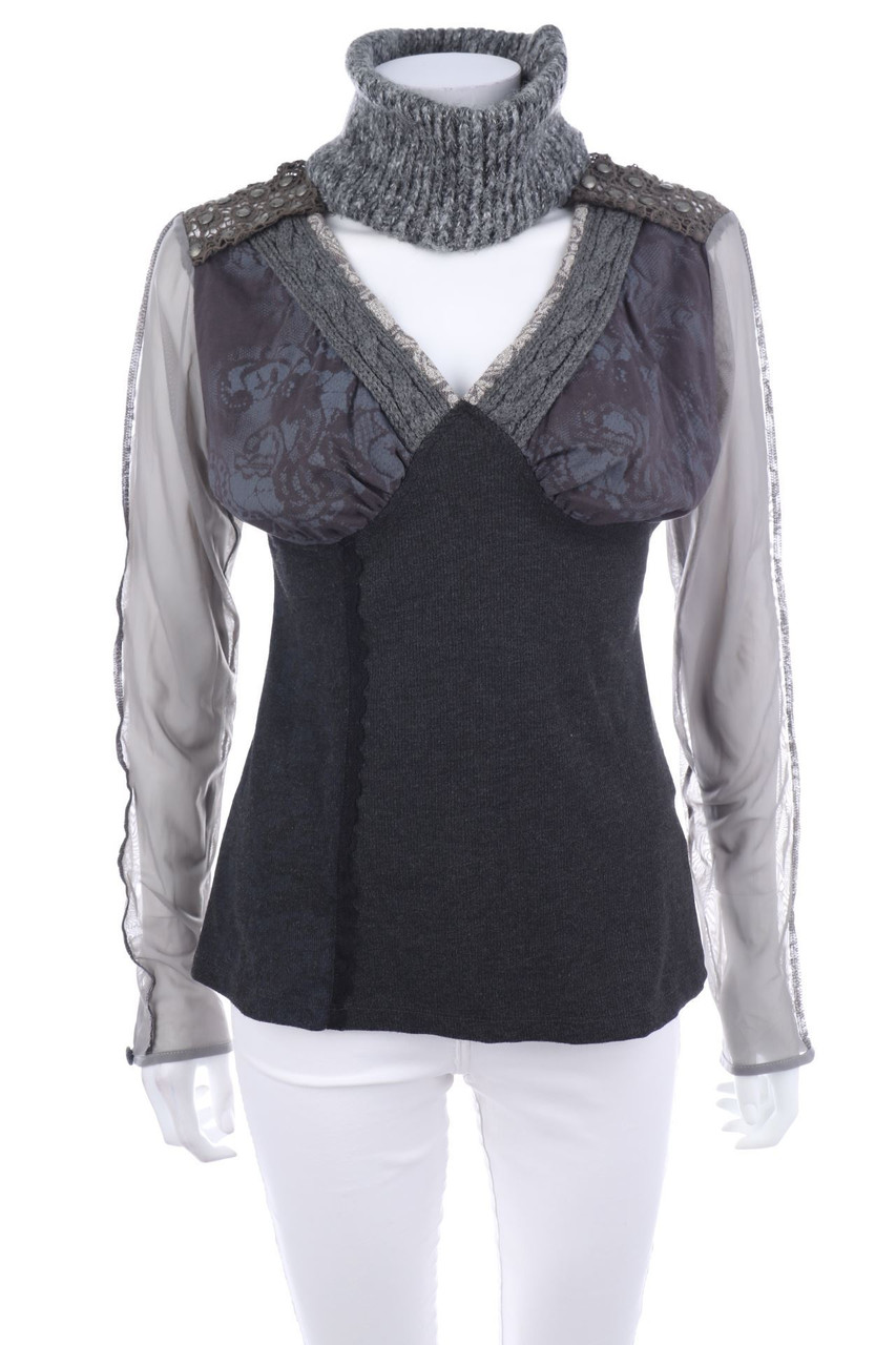 Angels Never Die - Longsleeve-Shirt mit Rollkragen - L