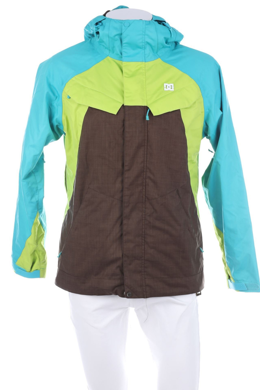 DC Shoes - Regen-Jacke mit Logo-Badge - L