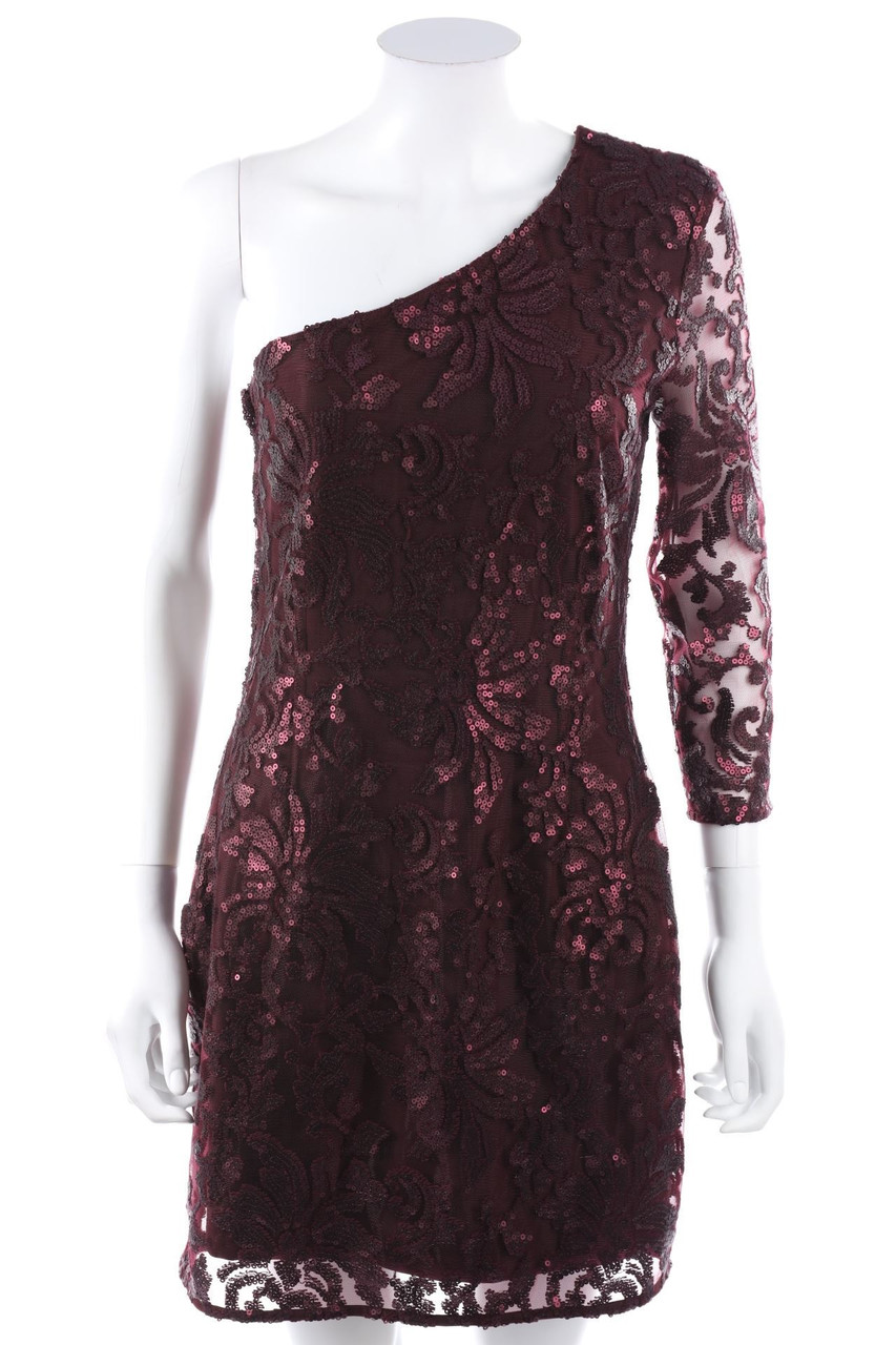 H&M - One-Shoulder Abendkleid mit Pailletten - D 40