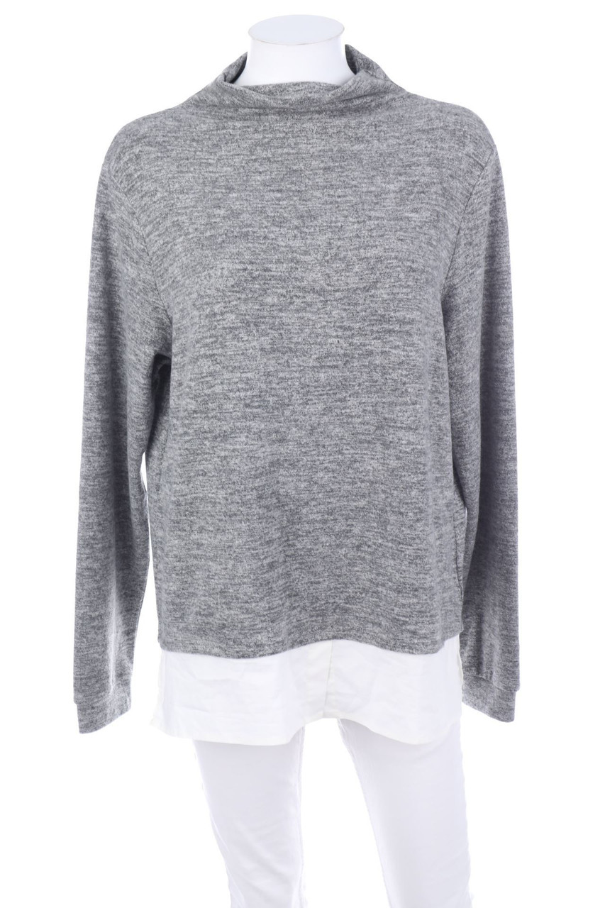 kaffe - Strick-Pullover im Layer Look - D 46