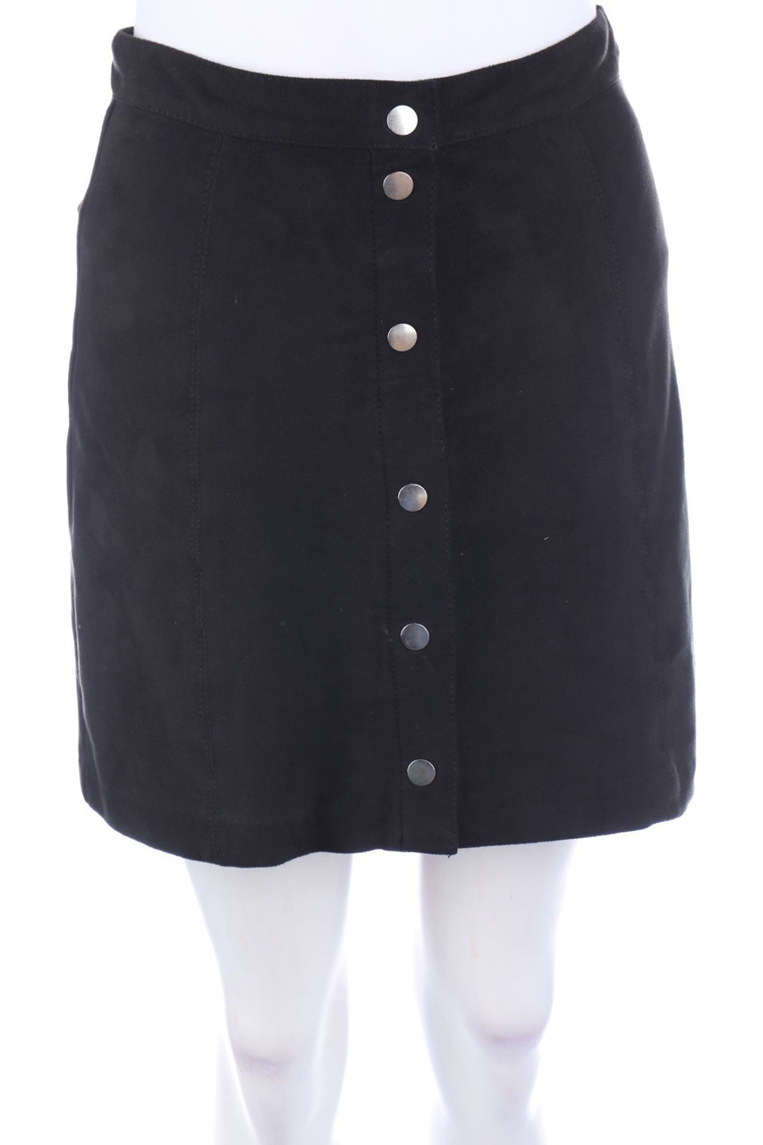 H&M - Faux Leather-Mini-Rock - D 36