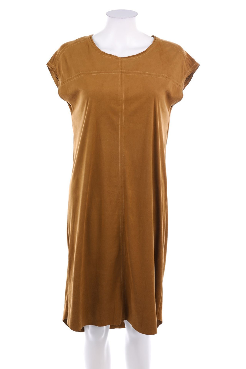 KAREN BY SIMONSEN - Faux Leather-Shift-Kleid im Hippie-Stil - D 36