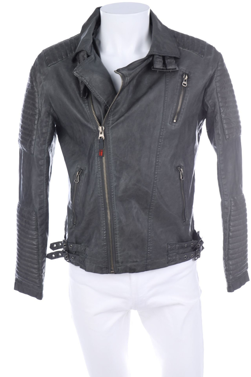 SOUTHERN TERRITORY - Kunstleder-Jacke im Biker-Stil - 48