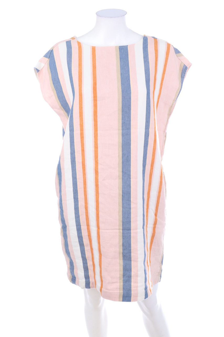 Ohne Label - Shift-Kleid mit Streifen - L