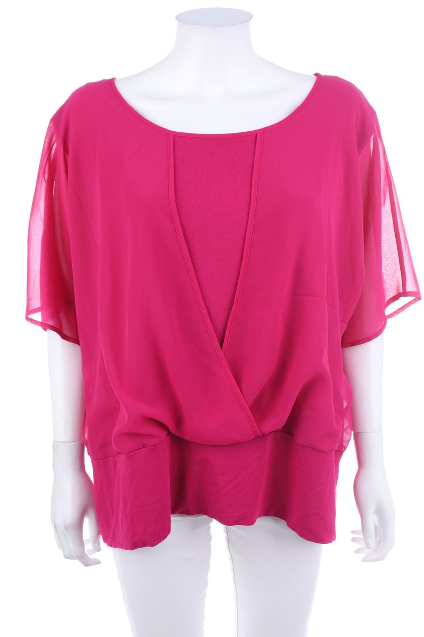 My Own - Chiffon-Bluse in Wickel-Optik - D 48