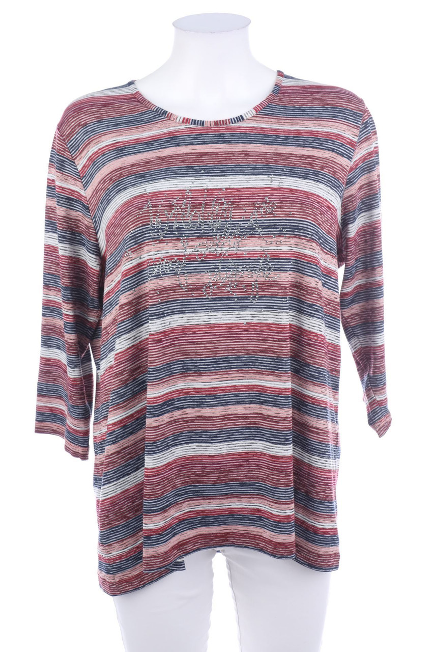BONITA - 3/4-Arm-Shirt mit Strass-Steinen - XL