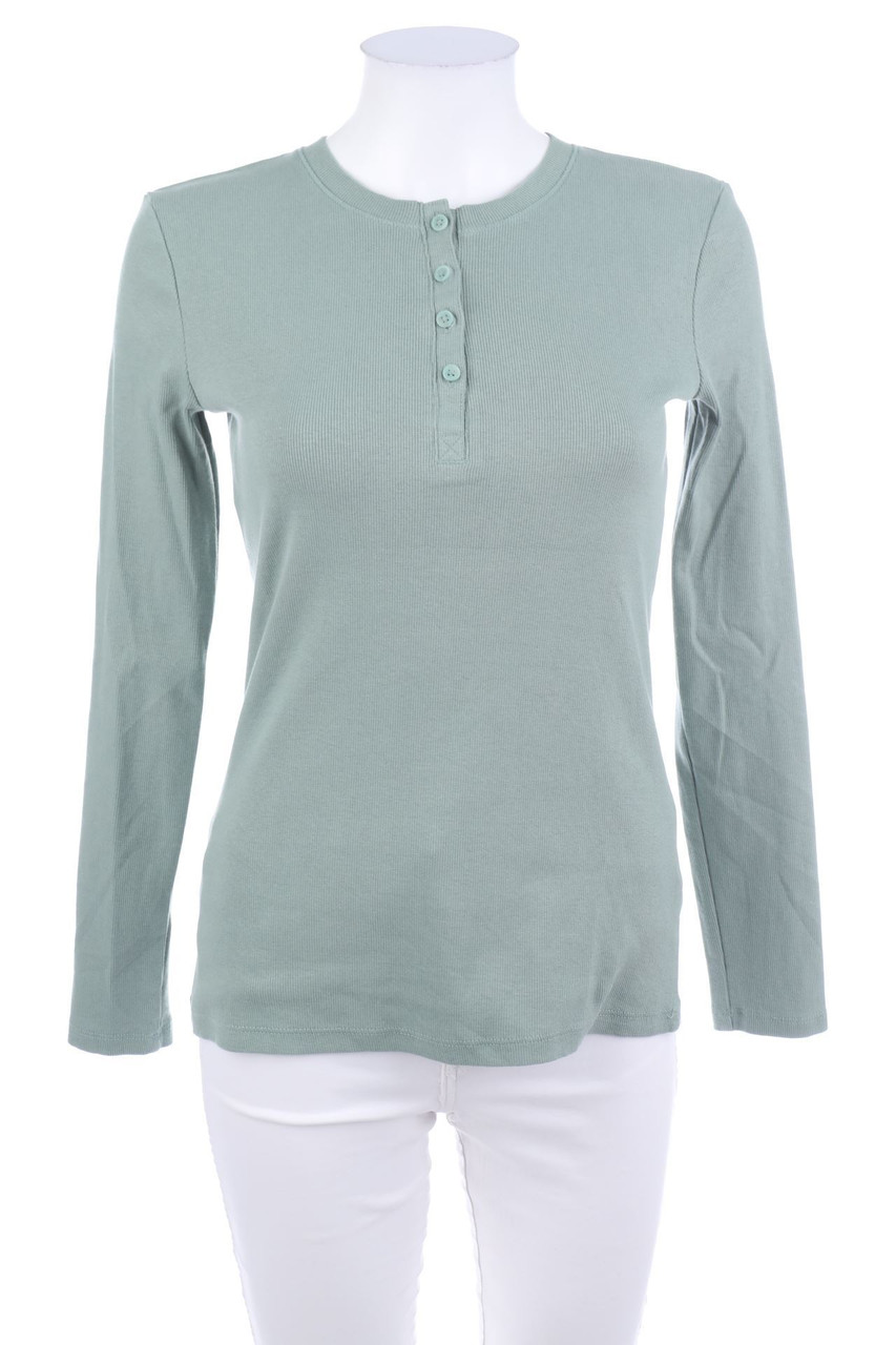 C&A - Longsleeve-Shirt mit Knöpfen - S