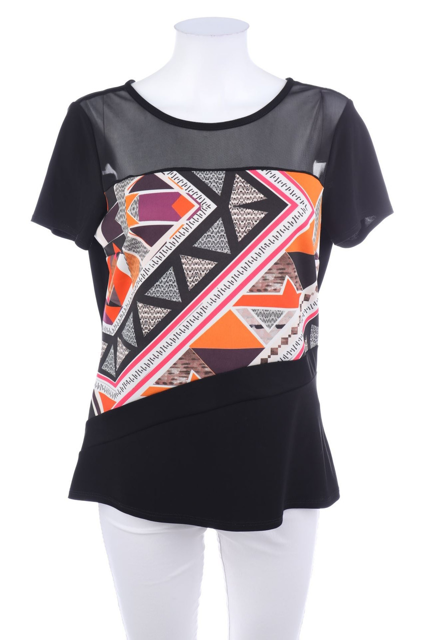 STAR by Julien Macdonald - Kurzarm-Bluse mit Print - D 40