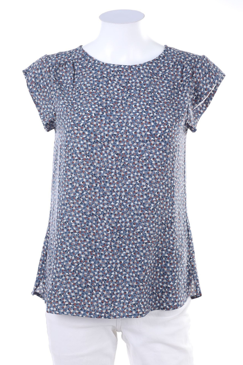 Reitmans - Kurzarm-Bluse mit Blumen-Print - XS