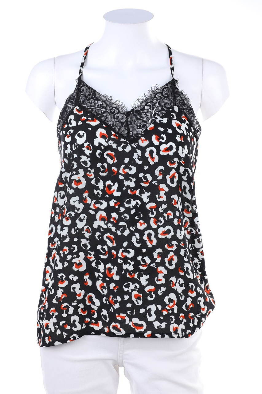 Ohne Label - Blusentop mit Spitze - XS