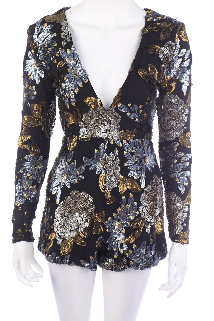 MISSGUIDED - Playsuit mit Pailletten - D 34