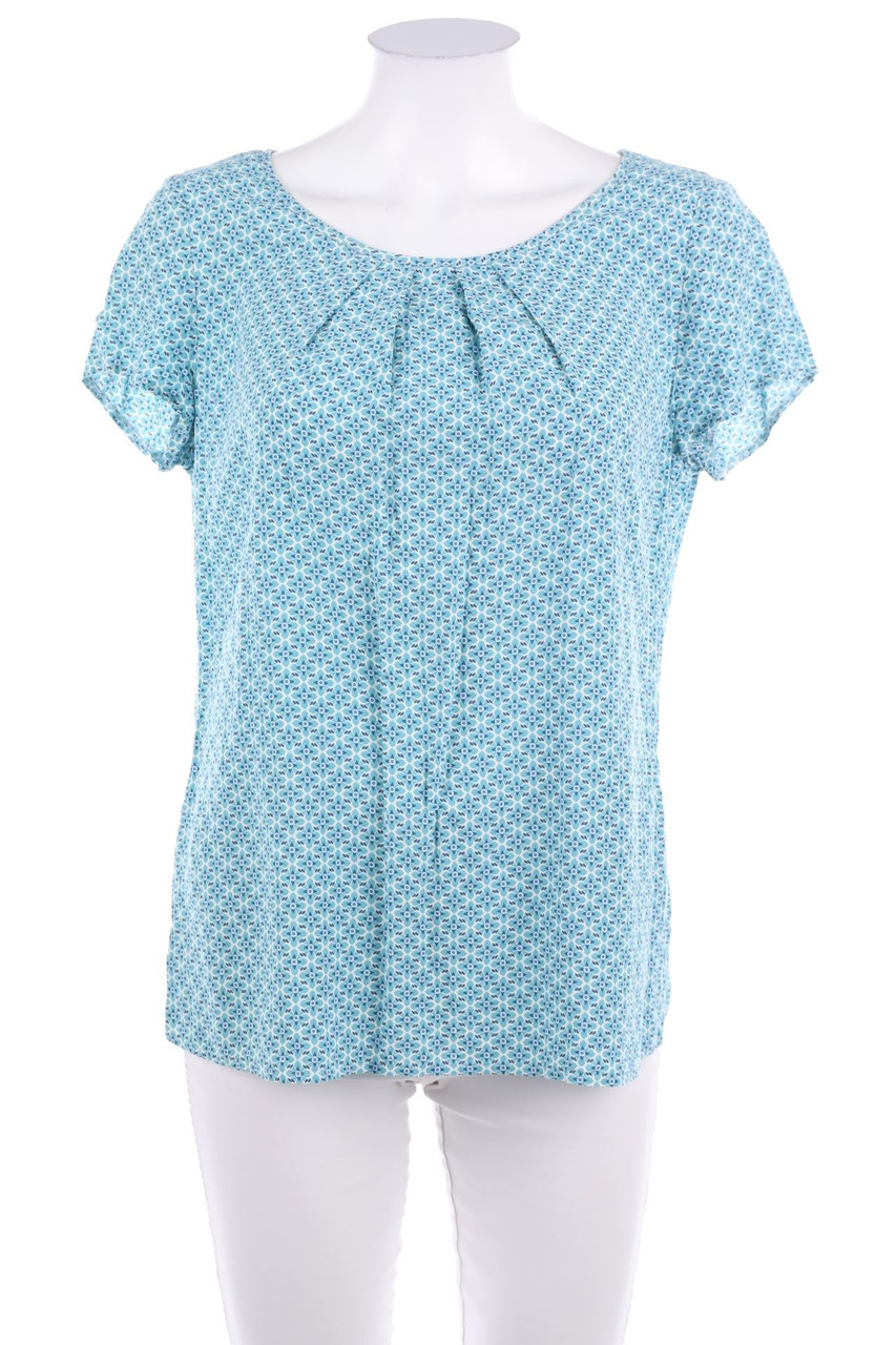 TAIFUN - Kurzarm-Bluse mit Print - L