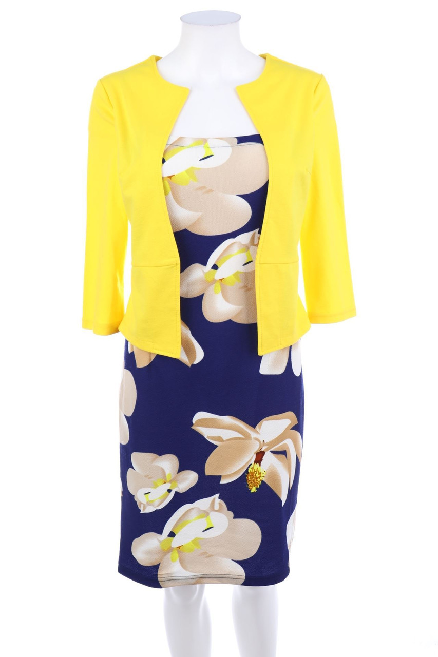 iHot - Kleid im Layer Look mit Blumen-Print - S