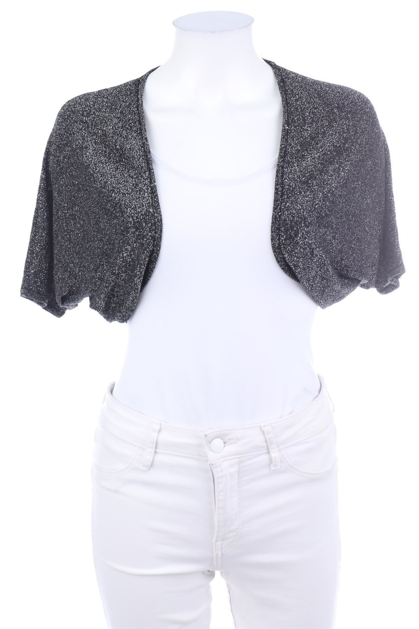 AMISU - Glitzer-Bolero mit Batwing-Ärmeln - XS