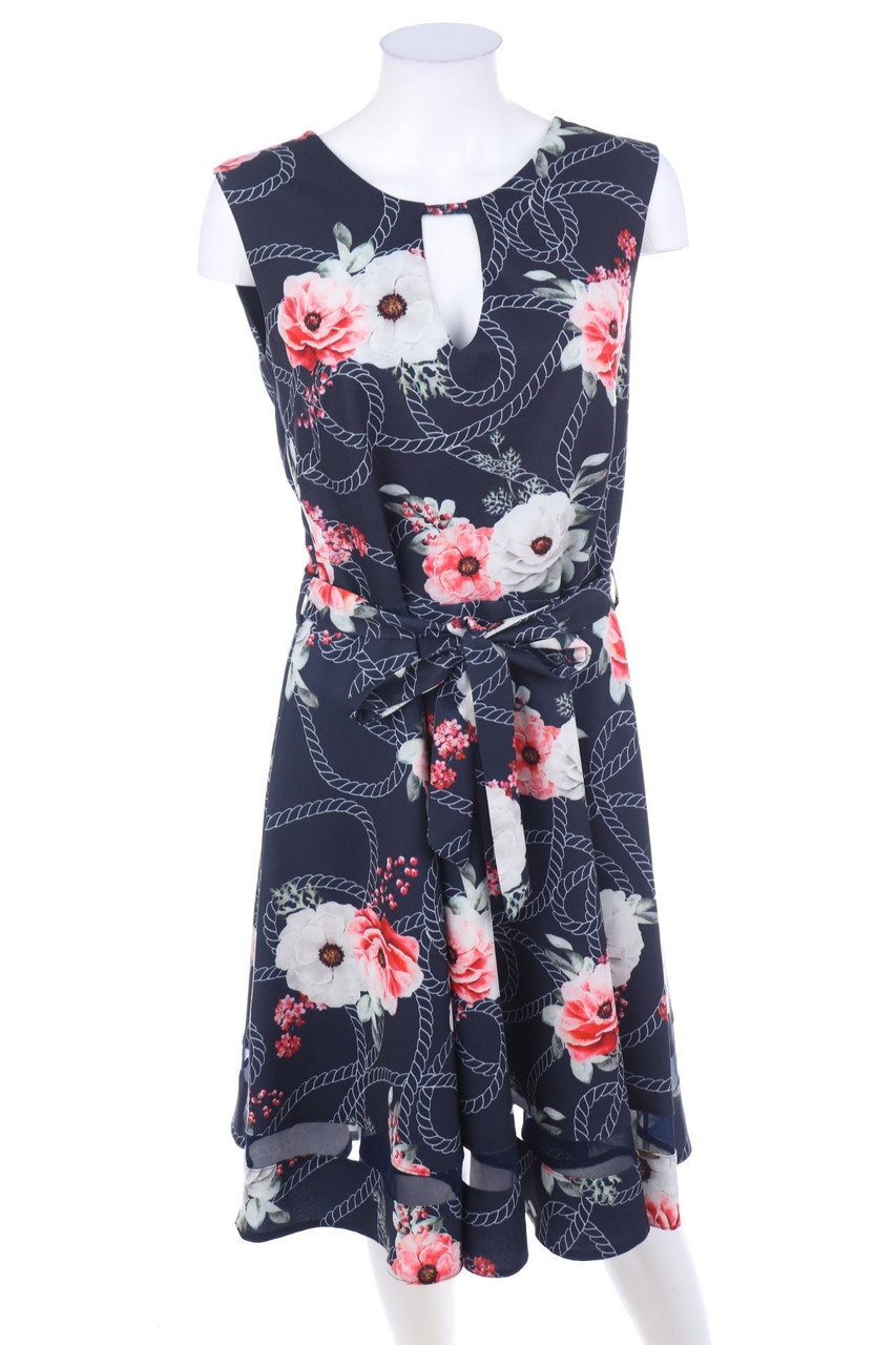 Rouge Avenue - Cocktailkleid mit Blumen-Print - L