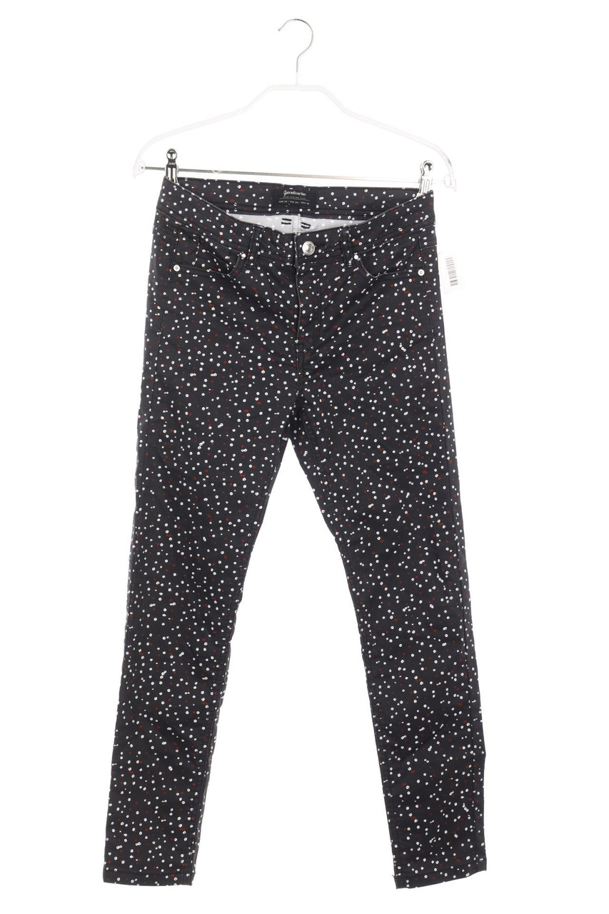 Stradivarius - Skinny-Jeans mit Blumen-Print - D 34