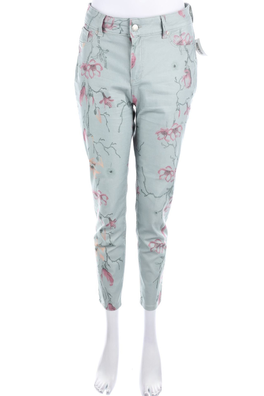 LASCANA - Skinny-Jeans mit Blumen-Print - D 40