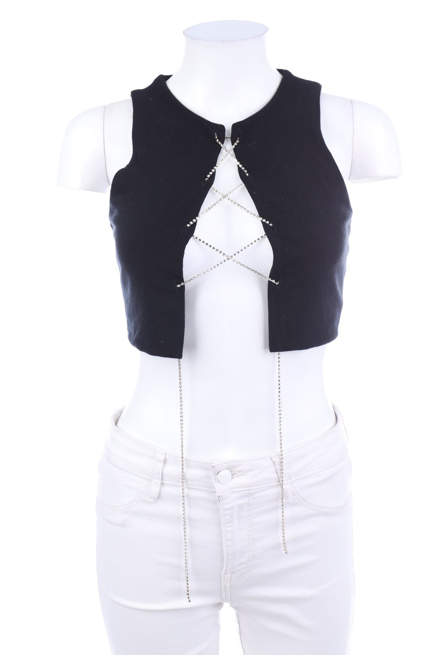 FASHION NOVA - Crop-Top mit Schnürung - S