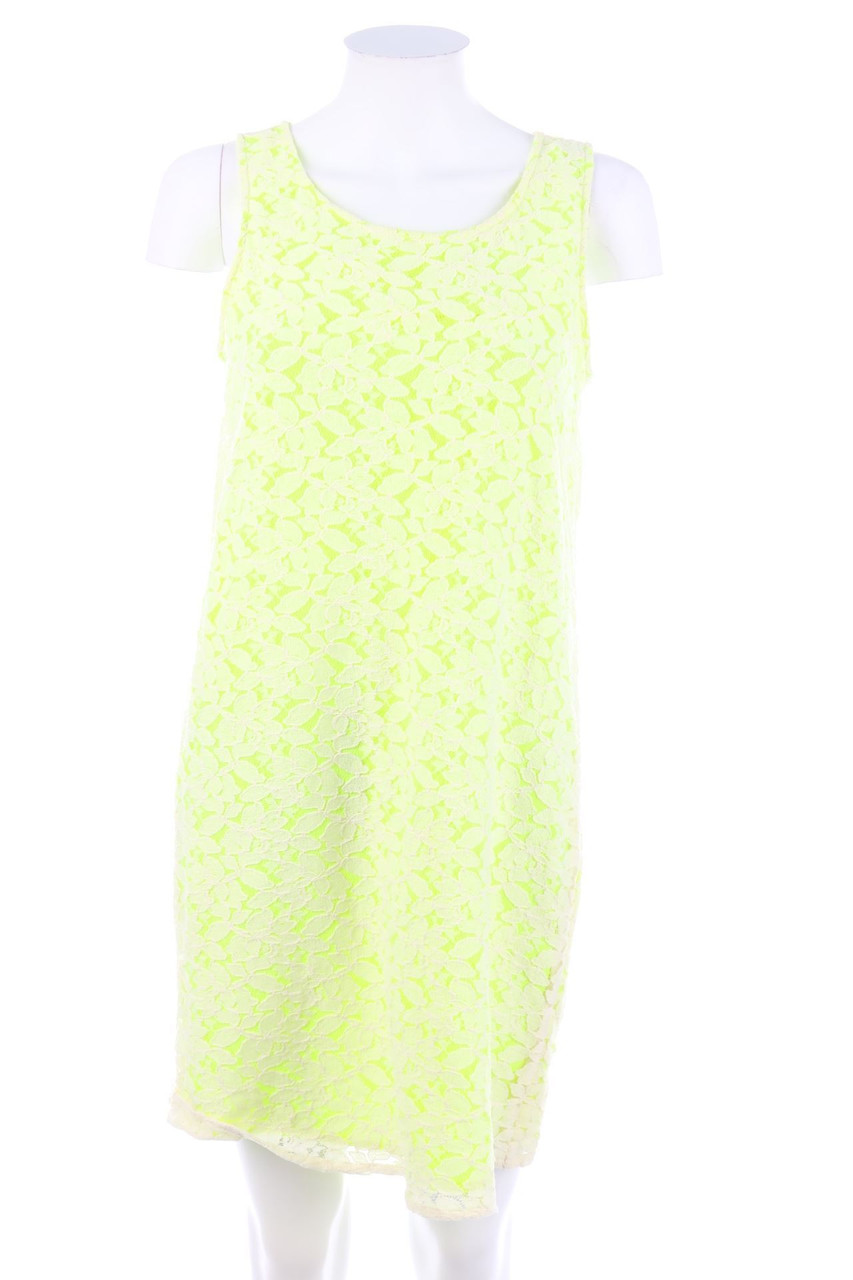 VILA - Neon-Kleid aus Spitze in A-Linie - M