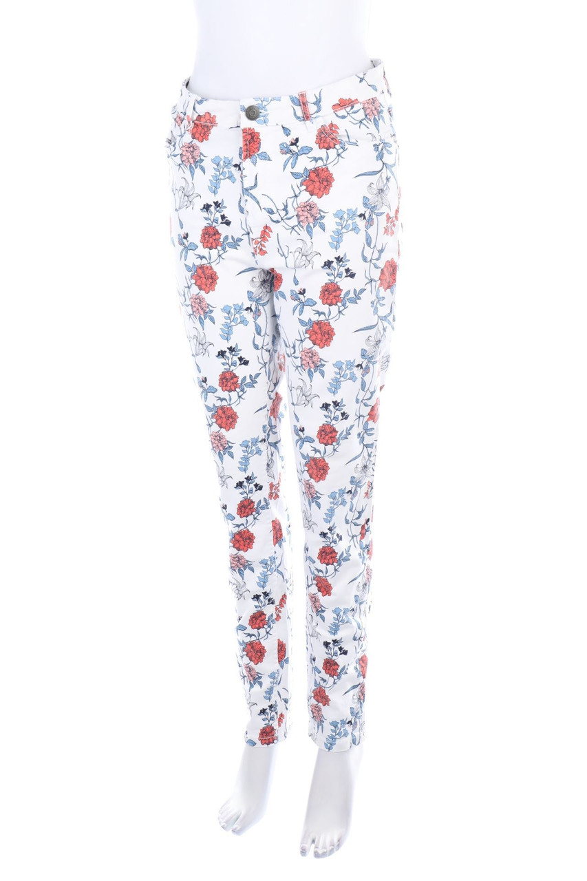 esmara - Slim Jeans mit Blumen-Print - D 40