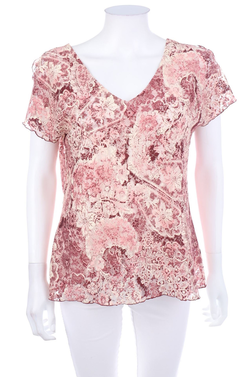 SECONDHAND - Bluse mit Muster - D 40-42