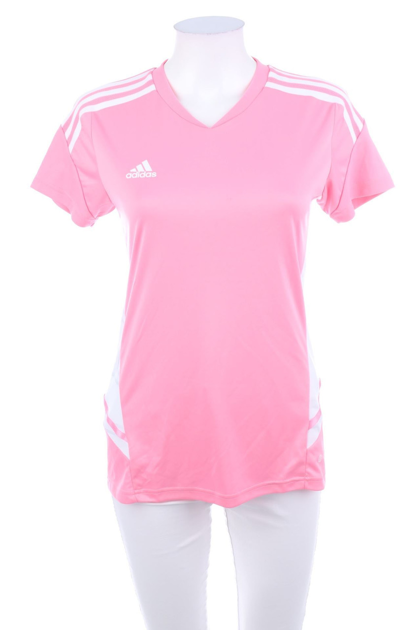 adidas - Sport T-Shirt mit Logo-Print - XS