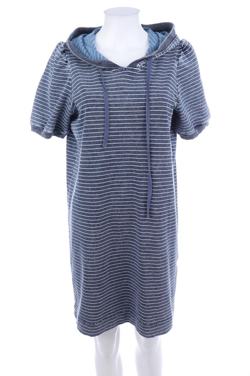 Jane and Delancey - Streifen-Kleid mit Kapuze - M