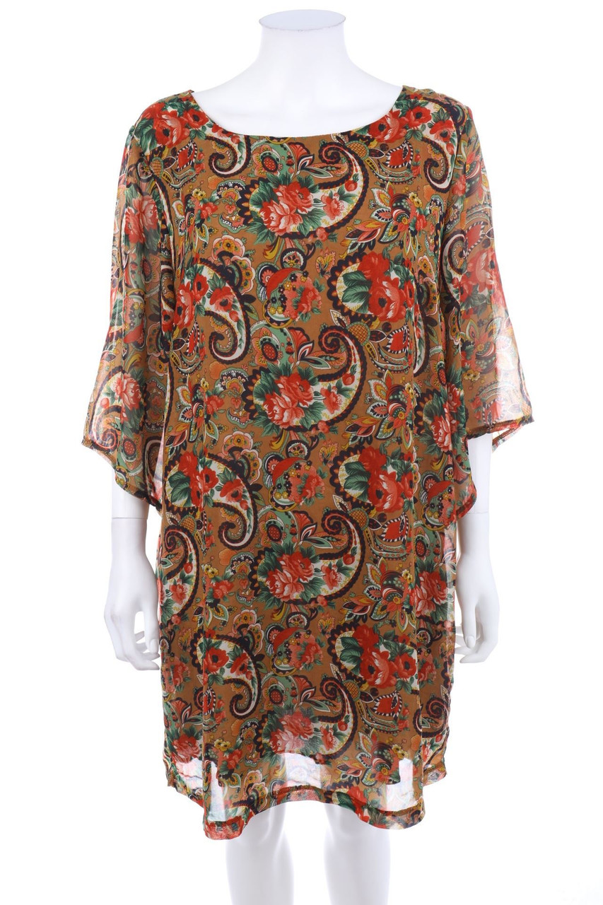 Nymphaea Alba - Shift-Kleid mit Blumen-Print - D 48
