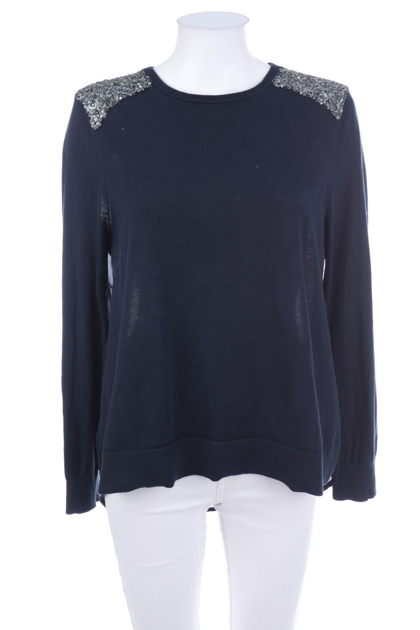 ouí - Strick-Pullover mit Pailletten - D 40