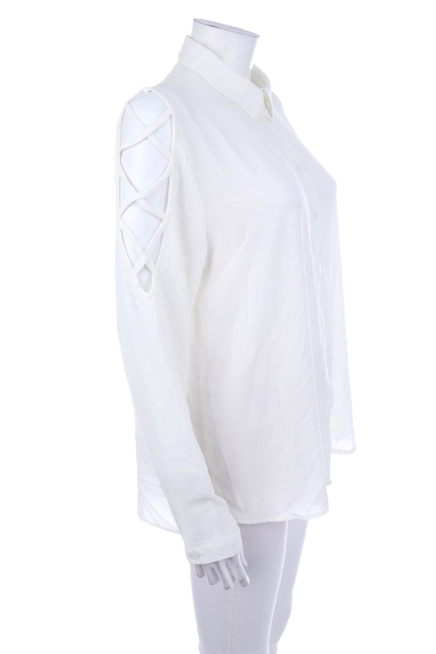 AMISU - Hemd-Bluse mit Cut-outs - XL