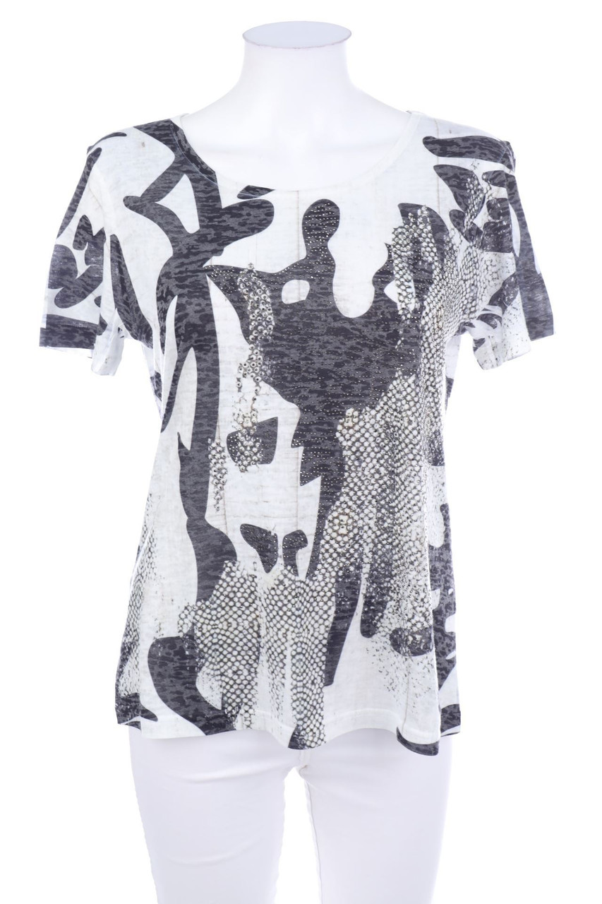 kate storm - Kurzarm-Shirt mit Strass-Steinen - XS