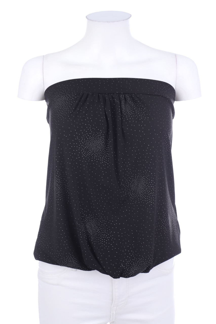 Ohne Label - Bandeau-Glitzer-Top - S