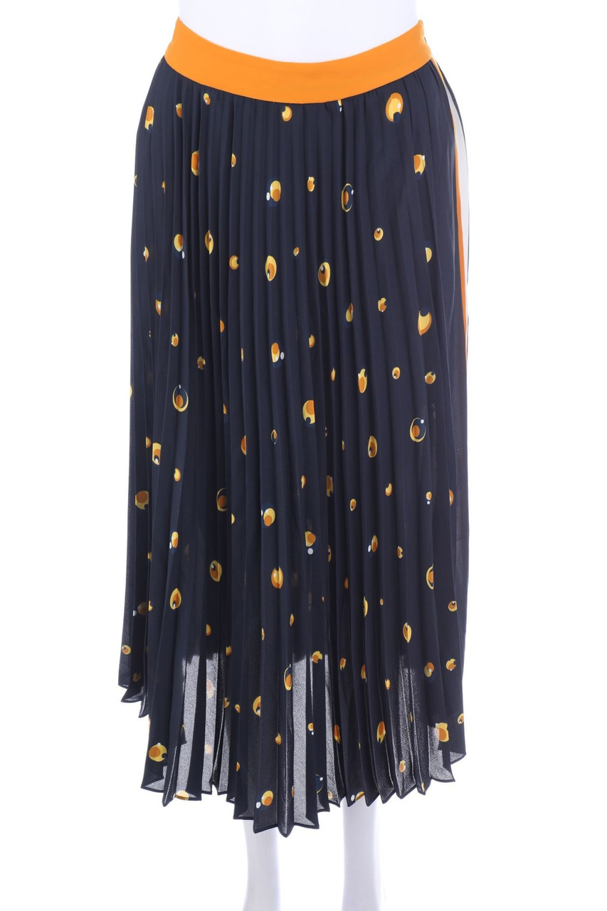 MANGO SUIT - Midi-Plissé-Rock mit Print - D 34