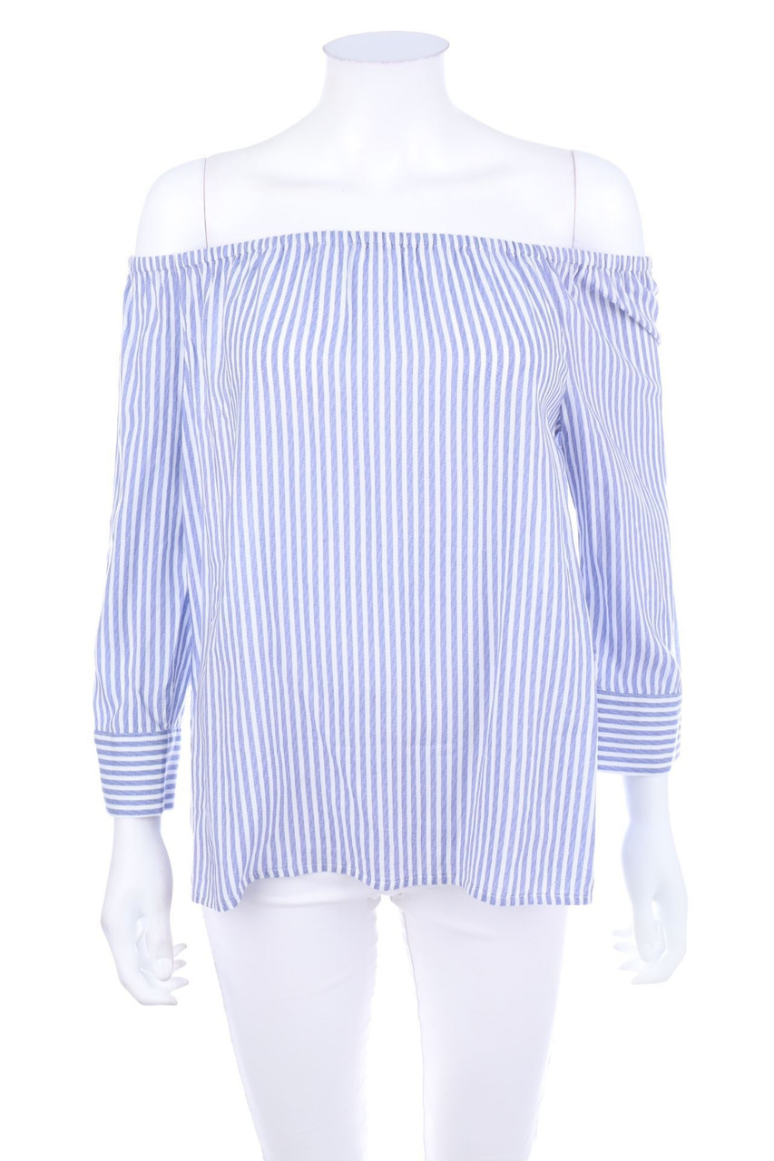 Street One - Carmen-Bluse mit Streifen - D 36