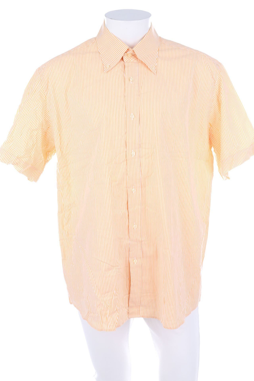 ABRAMS - Kurzarm-Hemd Casual Streifen aus Baumwolle - XL