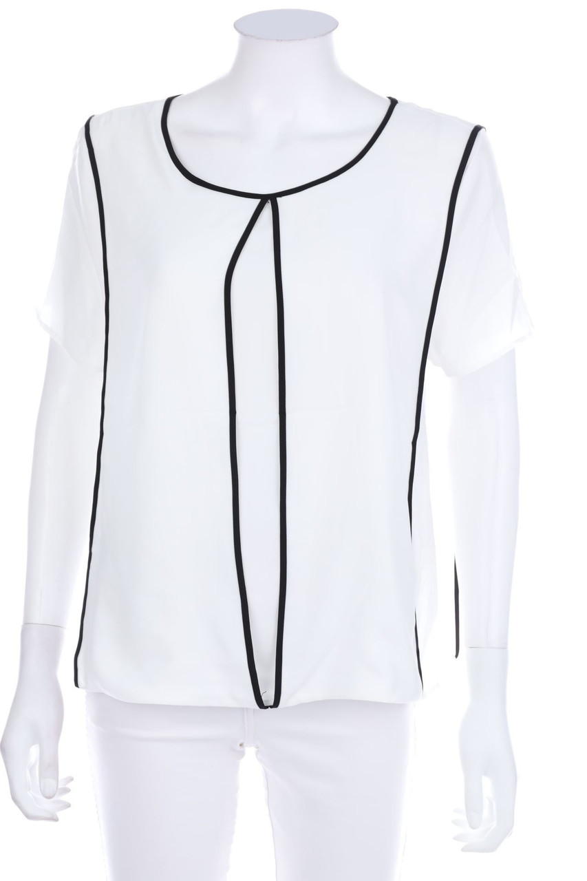 MANGO COLLECTION - Kurzarm-Bluse im Layer Look - M