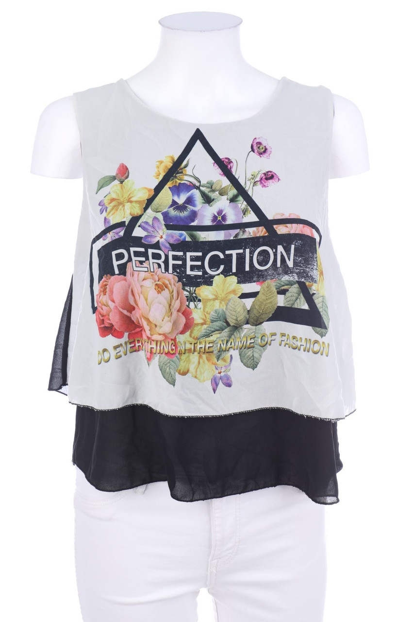 Ohne Label - Top mit Blumen-Print - D 38