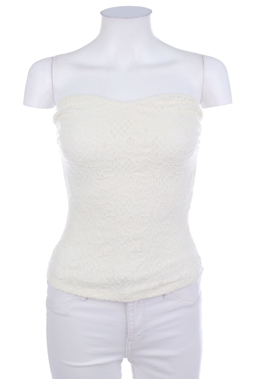 STUDIO F - Spitzen-Bustier-Top - XS